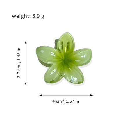 Hawaiian Gradient Hair Clips Flower Hair Claws Big Size Fashion Head Wear Hairpin for Women Girls Crab Barrette Hair Accessories