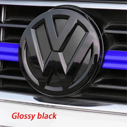 2Pcs Car Front Grill/Rear Emblem Lid Covers Logo Sticker For Volkswagen VW GOLF 5 6 7 8 MK5 MK6 MK7 MK8 POLO Scirocco sportvan