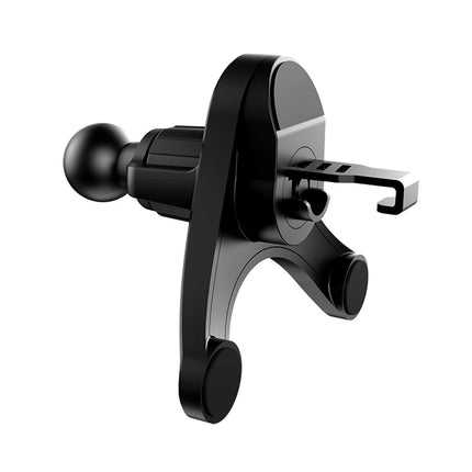 Universal Car Air Vent Clip 17mm Ball Head - Adjustable Metal Hook for Phone Holder & Wireless Charger