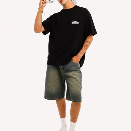 Streetwear Oversized Y2K Unisex New Trend Print Cotton Round Neck Short Sleeve Fashion Casual Loose T-Shirts Fashion Tops