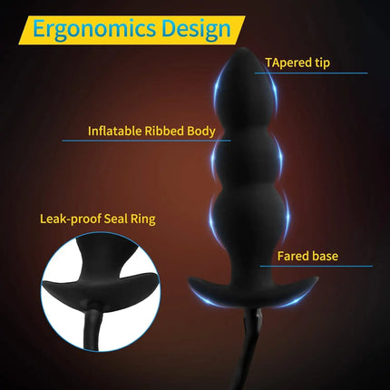 Anal Plug InflatableAnal Beads Butt Plug Anal Dilator Massager Anus  Butt Beads Prostate Massager Sex Toys Men Gay Anus Dilator
