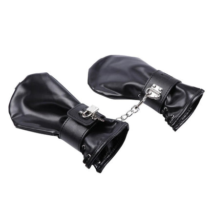 Handcuffs Mittens Boot Booties Leather Gloves Dog Paw Padded Fist Mitts Socks BDSM Bondage Sex Toys Gloves Puppy Play Fetish