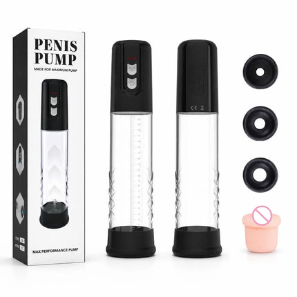 Electric Penis Pump Penis Enlargement for Men Extend Pump Penis Extender Male Masturbator Dick Vacuum Pump Adult Goods Sex Toys