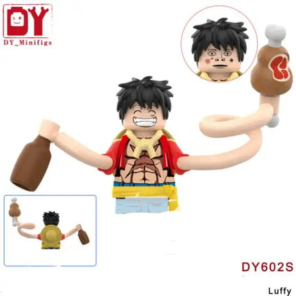 Nika Luffy Five Gear Action Figure Model Kit WM6194 WM6193 DY601S DY602S DY684 DY639 DY676 Mini Assembly Toys Children Gift