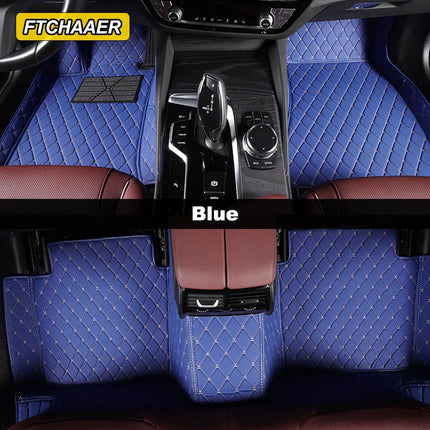 Custom Car Floor Mats For VW Polo Polo-Plus Polo-GTI Auto Carpets Foot Coche Accessorie