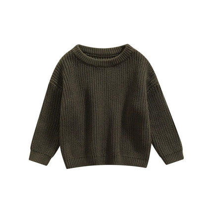 0-9M Autumn New Baby Boys Girls Clothes Baby Sweater Toddler Knit Sweater Newborn Knitwear Long Sleeve Cotton Baby Pullover Tops