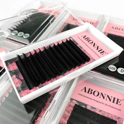 Abonnie Cashmere Blomming Lashes Easy Fan Eyelash Extensions Mega Volume Fans 8-25m All Size Eyelashes Supplies for Eye Beauty