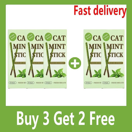 Natural Matatabi Cat Stick Mint Caught Bite Excited Rods Silvervine For Cat Teeth Cleaning Treating Pet Supply Cat Toys