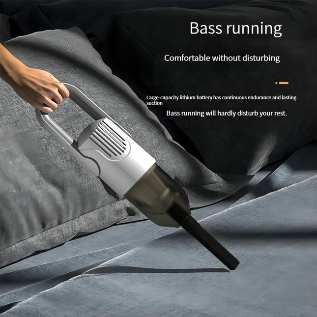 The convenient, high-power, wired in-line vacuum cleaner with strong suction is suitable for home and office use