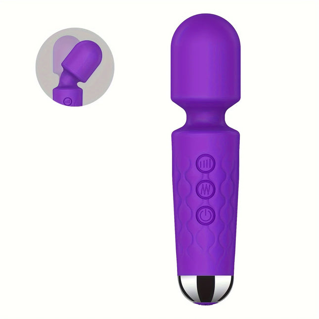 Adult Sex Toy Vibrator Wand for Women Clitoral Nipple Stimulator with 8 Speed 20 Vibration Modes Female G Spot Masturbation Wand