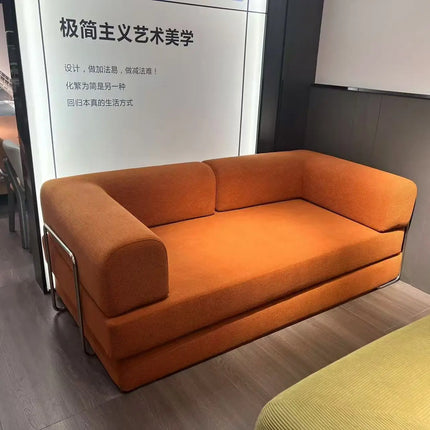 150CM Modern Style Air Compression Fabric Flannel Deformable Modular Couch for Living Room Sectional Composable  Sofa Bed