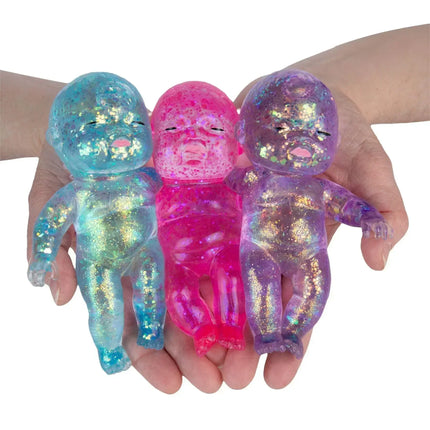 Soft Shiny Silicone Squish Toy Stretchy Slow Rebound Hand Toy Daily Mood Calming Plaything Ideal Party Present for All People