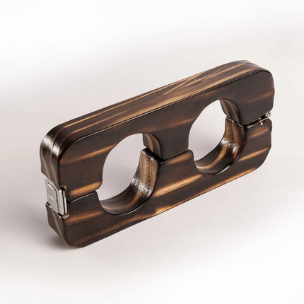 LILUPLAYProps Quick Self Bondage Wooden Handcuffs,Couples Adult Toys and Hobbies,Used for Slave Cosplay Bedroom Escape Challenge