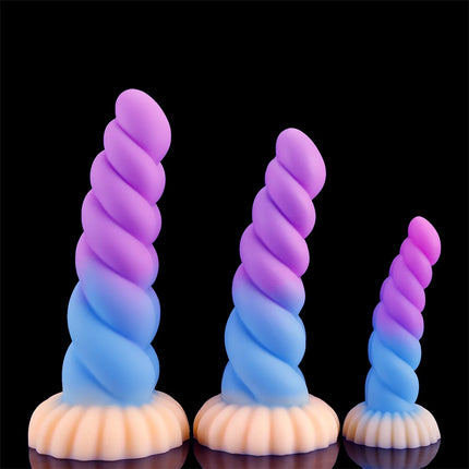 Silicone Soft Anal Toys Transparent Luminous Butt Plug 3 Size Adult Toys Tapon Anal Plug Braided Dilatador Anal Dildo Buttplug