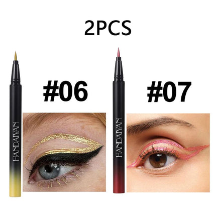 Pearlescent Eyeliner Stick Pen Glitter Eyes Shadow Waterproof Quick-dry Gold Eye Liner Shiny High-gloss Cosmetics Beauty Makeup