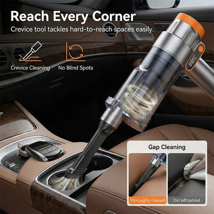 Wireless Car Vacuum Cleaner Strong Cordless Cleaner Suction Handheld Auto Vacuum Home&Car Dual Use MiniVacuum Cleaner Appliance