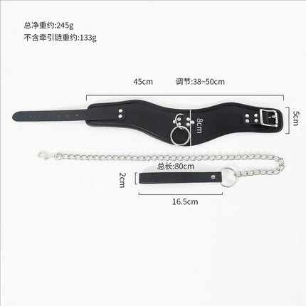 Role-playing SM Leather Posture BDSM Collar Sexual,Adult Game,Role Play,Choker Bondage Restraint,Submissive,Sex Toys for Couple