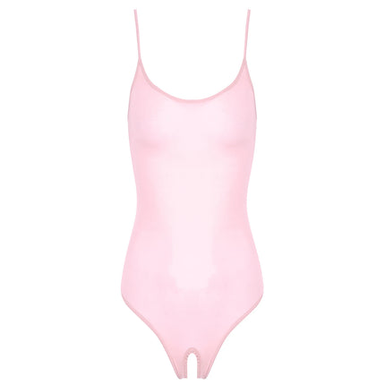 Womens Sexy Bodycon Bodysuit Exotic Teddies Adjustable Strap See Through Lingerie Tights Stretchy High Cut One Piece Swimsuit