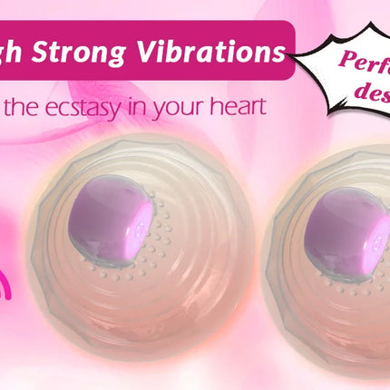 Remote Control Vibrating Nipple Sucker Vibrator for Women Breast Massage Stimulator Nipple Cover BDSM Adult Sex Toys for Couples