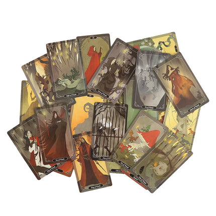 Dark Wood Tarot Cards A 78 Oracle Deck English Visions Divination Edition Borad Playing Games