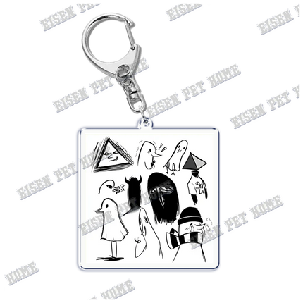 Goodnight Punpun Oyasumi Punpun Key Chain Keychains Ring for Accessories Bag Graffiti Pendant Keyring Jewelry Fans Gifts