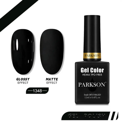 Parkson 12ml Nail Gel Polish TPO HEMA Free Glitter Semi Permanent Soak Off UV LED Long Wear Ultra Diamond Top Coat Varnish