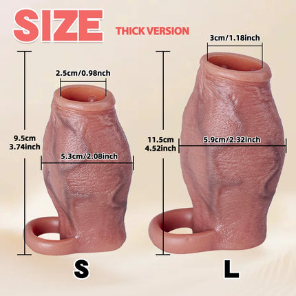Man Dick Enlargement Semen Lock Ring For Men Delayed Ejaculation Soft Silicone Penis Sleeve Hollow Cock Ring Adult 18+ Sex Toy