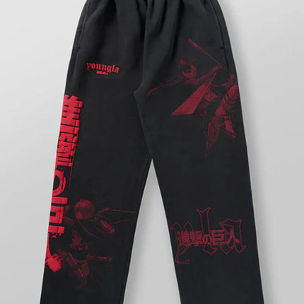 Hip Hop Attack on Titan Pants Men Baggy Popular Trouser Wide Leg Harajuku New Y2k Streetwear Casual Vintage Joggers Men Clothing