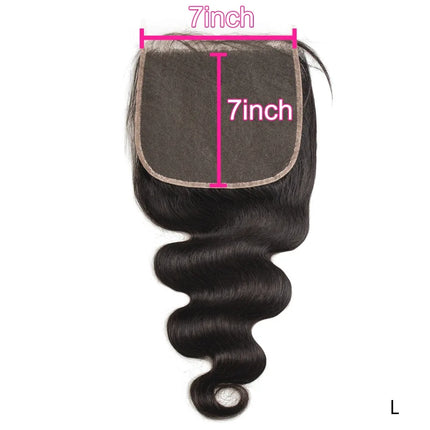 Upermall 5X5 6X6 7X7 Pre Plucked Swiss Lace Closure Straight Body Wave Transparent Can Be Bleached Brazilian Human Hair On Sale