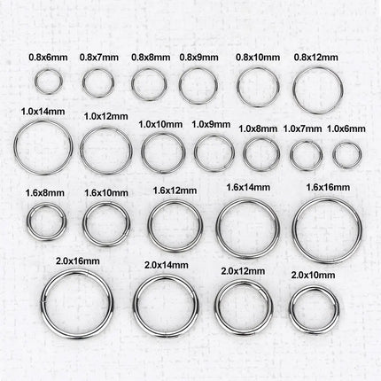 1Pc 316L Stainless Steel Hinged Segment Nose Ring Ear Cartilage Tragus Helix Lip Piercing Nose Hoop Body Piercing Jewelry