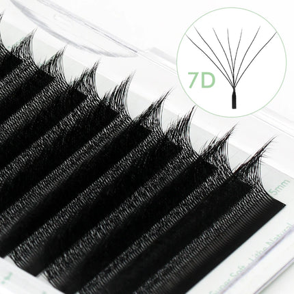 NATUHANA W Shape Eyelashes Extensions 3D 4D 5D 6D W Shaped Brown Black Clover Hand made Premade Volume Fans Lash Extensions