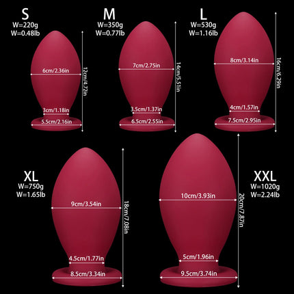 NEW Dragon Egg Anal Plug Xxl Fisting Anal Plug Smooth Silicone Butt Plug Prostate Sex Toy For Women/Men 18 Dilatador Anal Beads