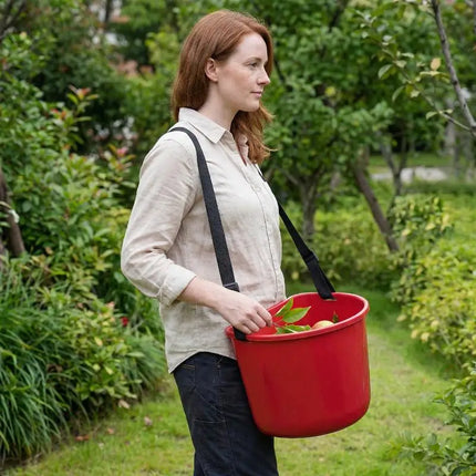 Fruit Picking Bucket Ergonomic Multifunctional Harvest Carrier Bag for Outdoor Farm and Garden Use Convenient Fertilizer Holder