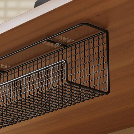 High Quality Under-desk Cable Management Tray No Drill Metal Wire Socket Storage with Clamp Desk Cable Organizer Office