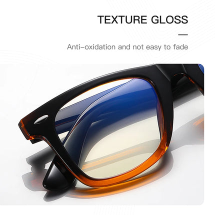 JMISUS Photochromic Optical Eyeglasses for Daily Life Women Men Square Frame Prescription Lenses Lightweight Comfortable Wear