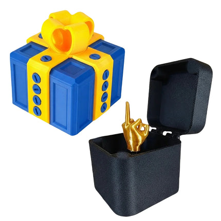 Middle Finger Prank Gift Box, DIY Surprise Pop-Up Toy with Screws, Annoying Present for Adults, Viral Tiktok Gag Gift for Friend