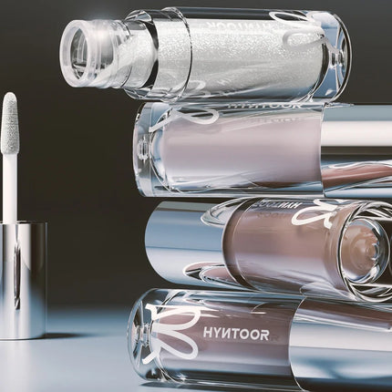 HYNTOOR Playful Rebellious Lip Gloss Planet  Mouth Black Mouth Silver Mouth Gray Lip Oil Mirror Water Gloss