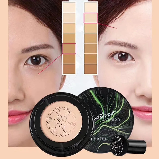 Mushroom Head Air Cushion Natural Oil-control Liquid Foundation BB Cream Waterproof Lasting Concealer Beauty Makeup Cosmetics