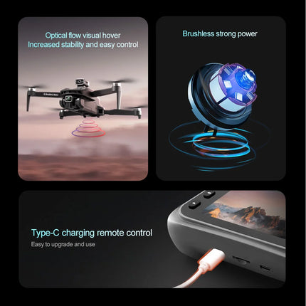 V168 Pro Max Drone GPS Profesional with 8K HD Camera FPV 5G Wifi Brushless Motor Foldable RC Quadcopter Obstacle Avoidance Dron