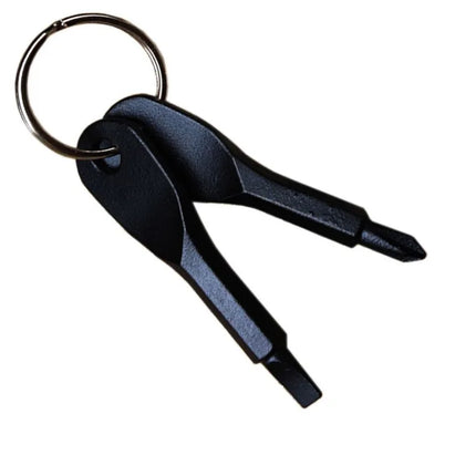 New Portable Screwdriver Outdoor EDC Key Chain Portable Multifunctional Flat Head Screwdriver Cross Key Ring Wholesale