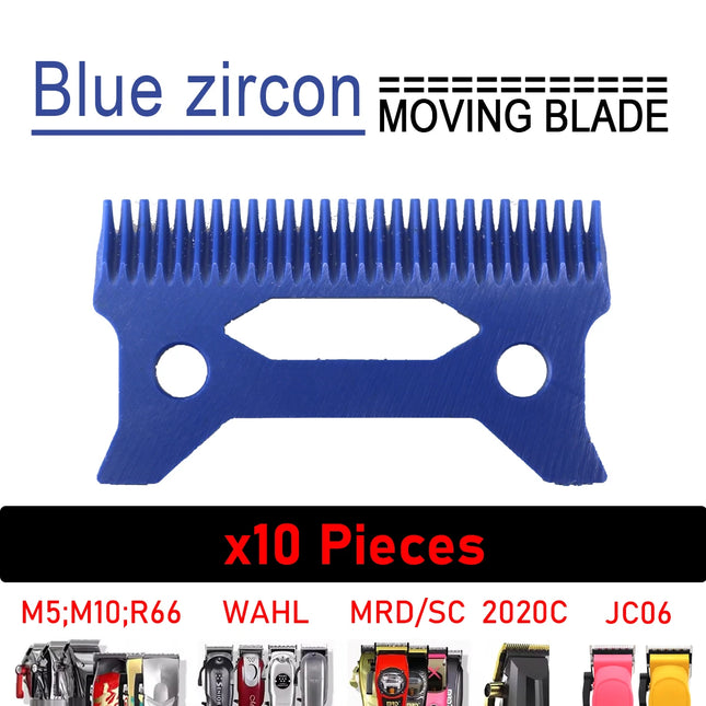 Zircon Long Teeth Moving Blade Clipper Accessories Replacement for JUCAI JC06 8148 V003 R66 M10 Madeshow Wmark Kulilang VGR