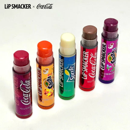 LiP Smacker X CoCa Cola 5pcs Lip Blam Set Long-Lasting Moisturizing Colorful Lip Balm for Autumn Winter Perfect Christmas Gift