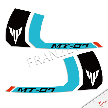 Motorcycle Fuel Tank Sticker 3M Stripe Logo Decal Accessories Waterproof For YAMAHA MT-07 MT07 mt 07