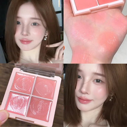 DIKALUA Korean low-saturation Blush paste, pink, tender, swelling and contracting color, pure and elegant blush palette