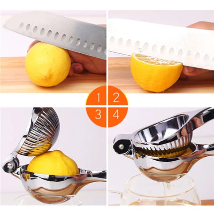 Manual Lemon Squeezer Zinc Alloy Citrus Press Heavy Duty Fruit Juicer for Orange Lime Hand Press Juicing Tool Kitchen Gadget