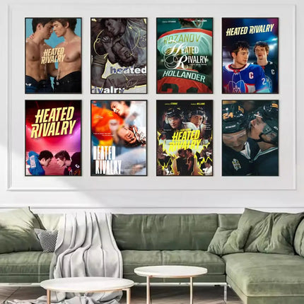 Movie H-heated Rivalry Poster Trendy And Easy-to-Apply Wall Art Stickers For Home Decor And Dorm Room Walls