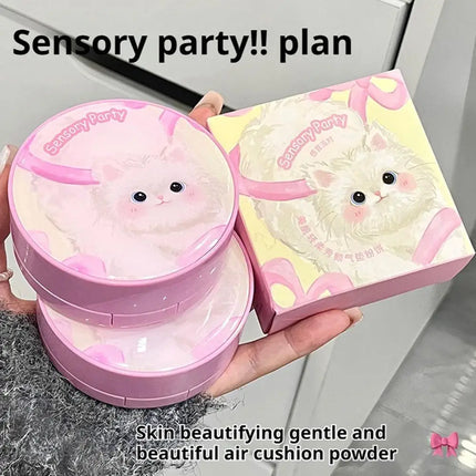 Two In One Cushion Matte Powder & Concealer Makeup Oil-Control Foundation Makeup Pore Invisible Concealer Long-Lasting Makeup