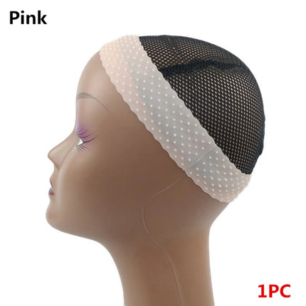 1PC Silicone Seamless Non Slip Wig Hair Band with Stretchy Silicone Wig Cap for Wig and Sport Yoga