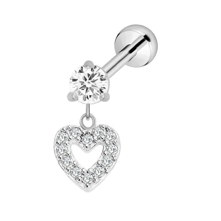 ASTM F136 G23 Titanium Flower Petals Butterfly Labret Threadless Piercing Pin Push in Lip Stud Daith Conch Earring 16G 18G 20G