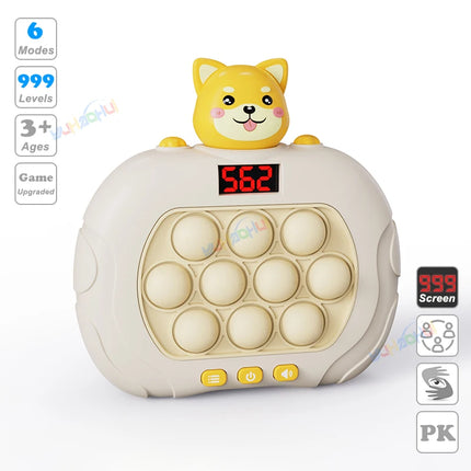 999 Level Electronic Pop Push Quick Push Game Console with LED Display Screen, Suitable for Adult and Child Fidget Toy Christmas